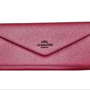 Coach Slim Metallic Envelope Wallet